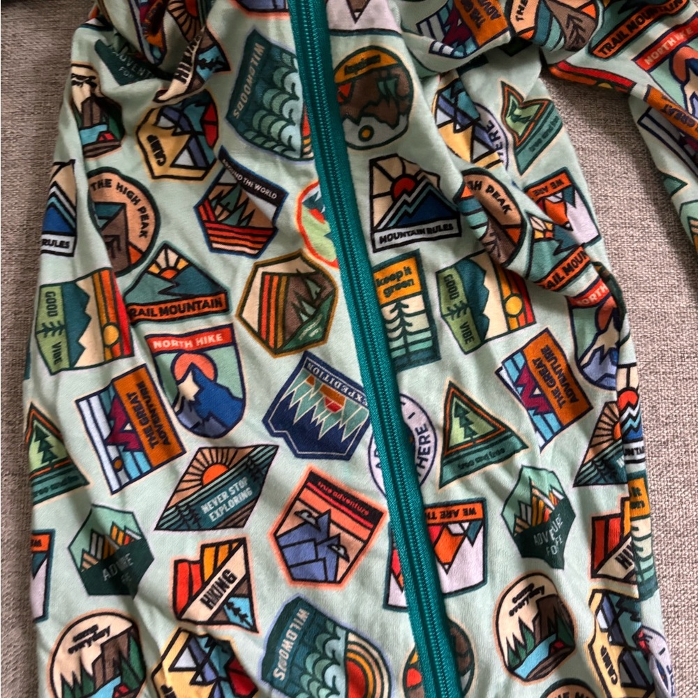 Happy Camper Footie / Macaroon & Me/ 12-18 Months